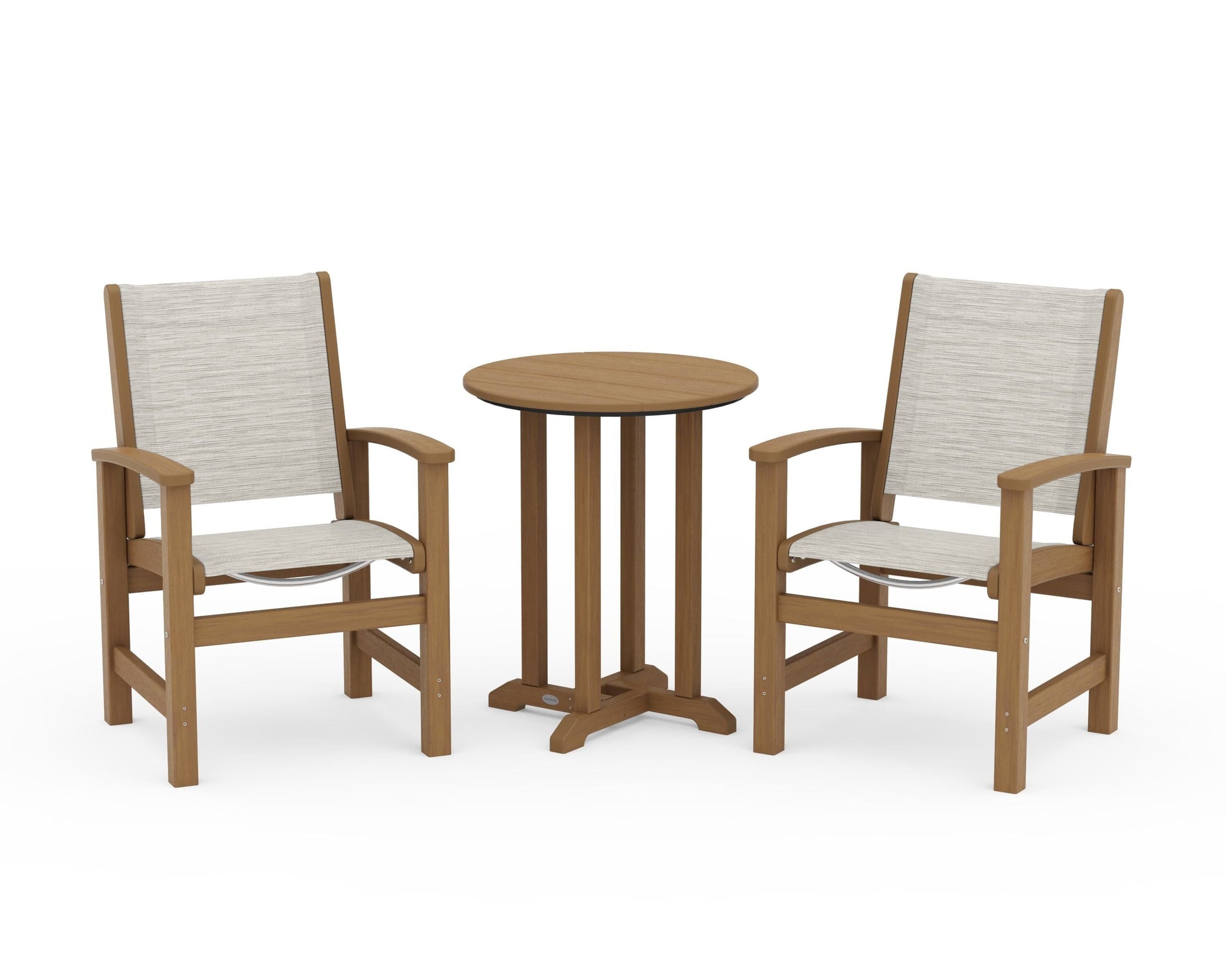 Coastal 3-Piece Round Bistro Dining Set