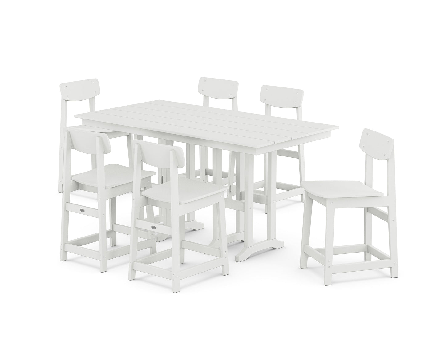 Modern Studio Urban Counter Chair 7-Piece Set