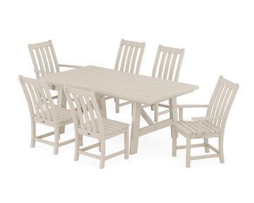 Vineyard 7-Piece Rustic Farmhouse Dining Set