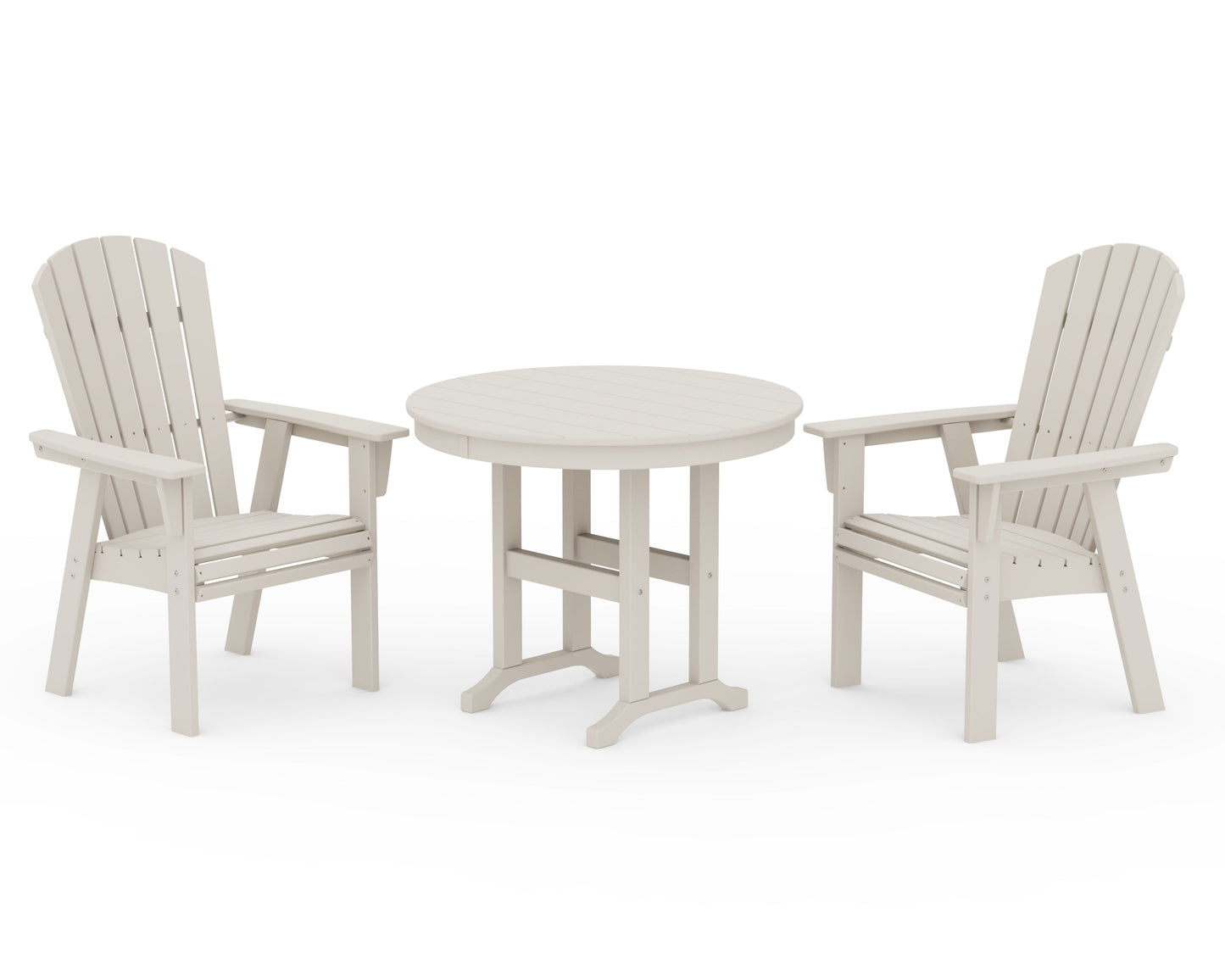 Nautical Adirondack 3-Piece Round Dining Set