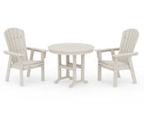 Nautical Adirondack 3-Piece Round Dining Set