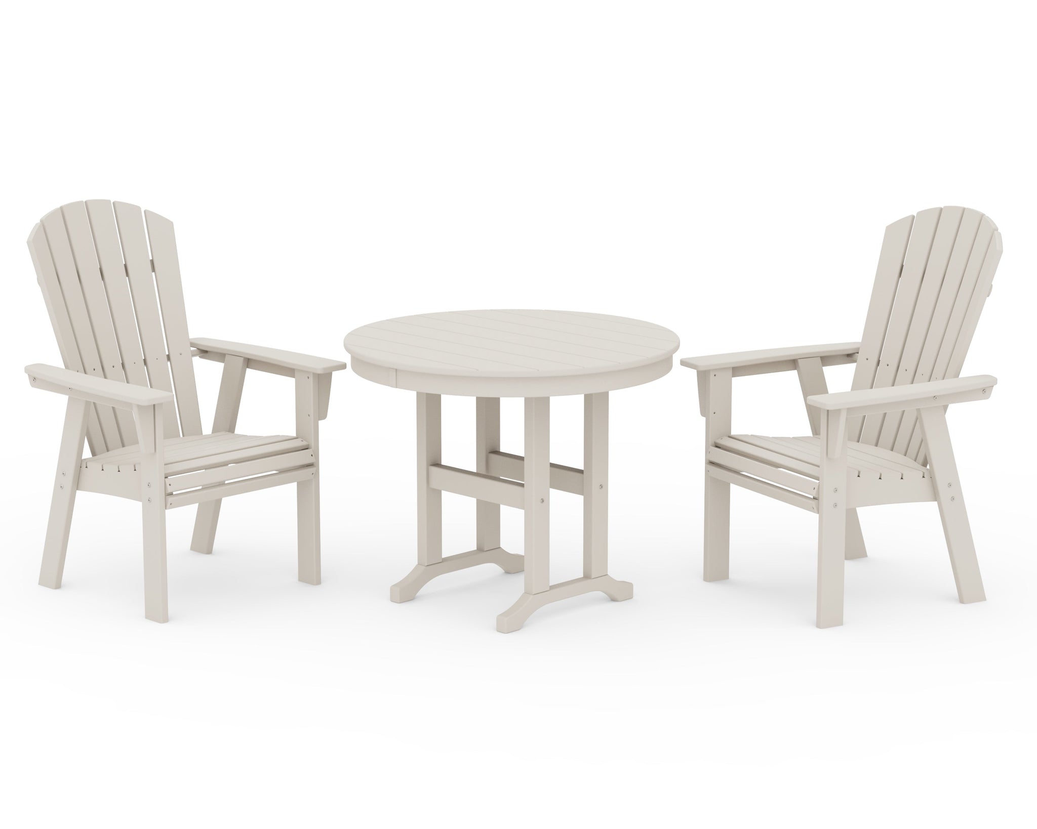 Nautical Adirondack 3-Piece Round Dining Set
