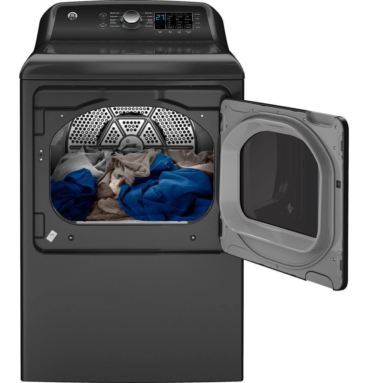 GE GE® 7.4 cu. ft. Capacity Electric Dryer with Up To 120 ft. Venting and Sensor Dry