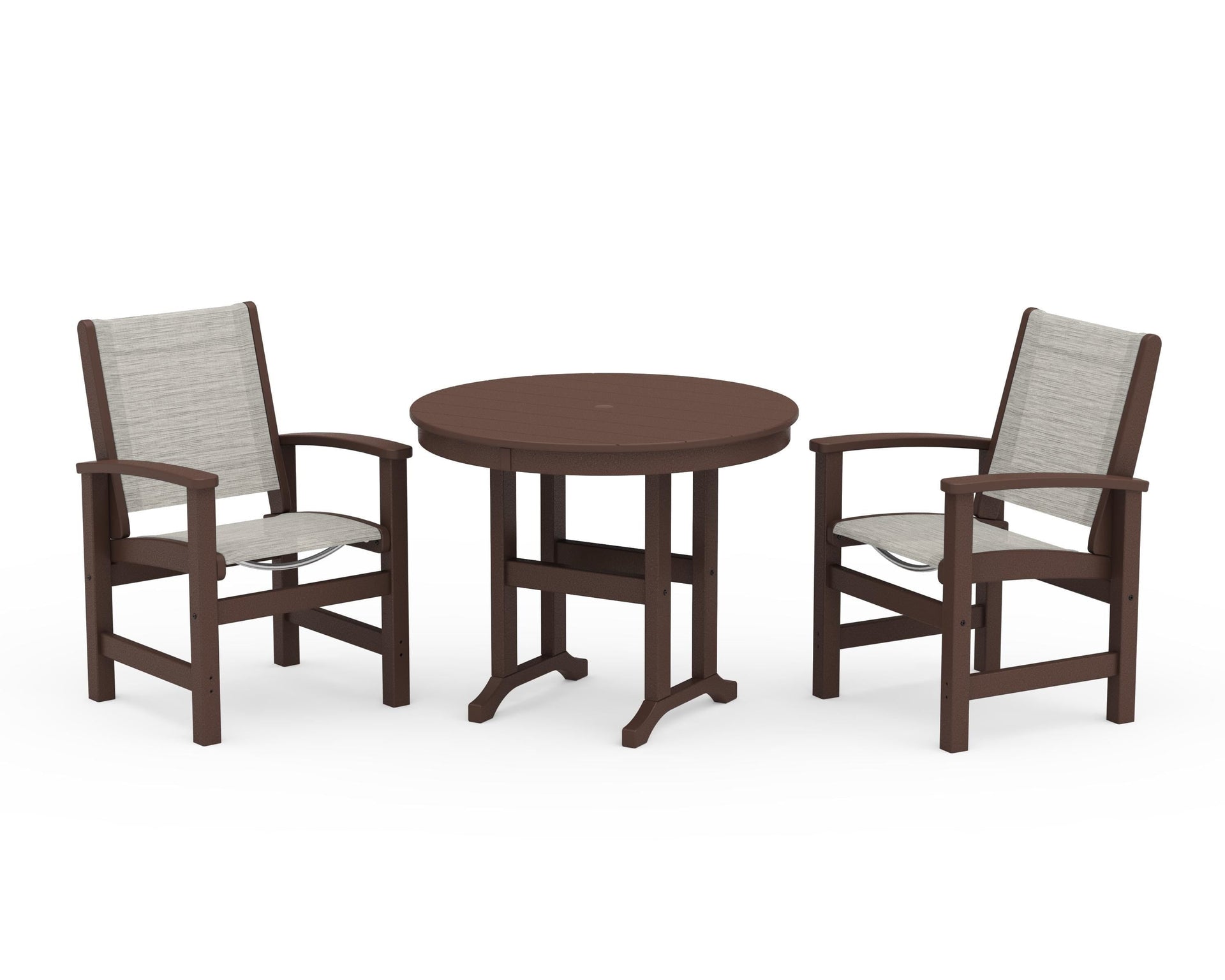Coastal 3-Piece Round Dining Set