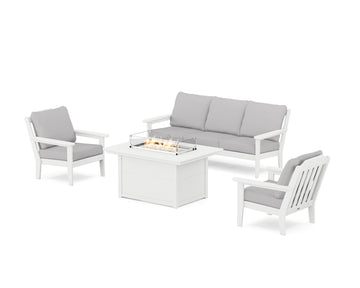 Cottage Deep Seating Fire Pit Table Set