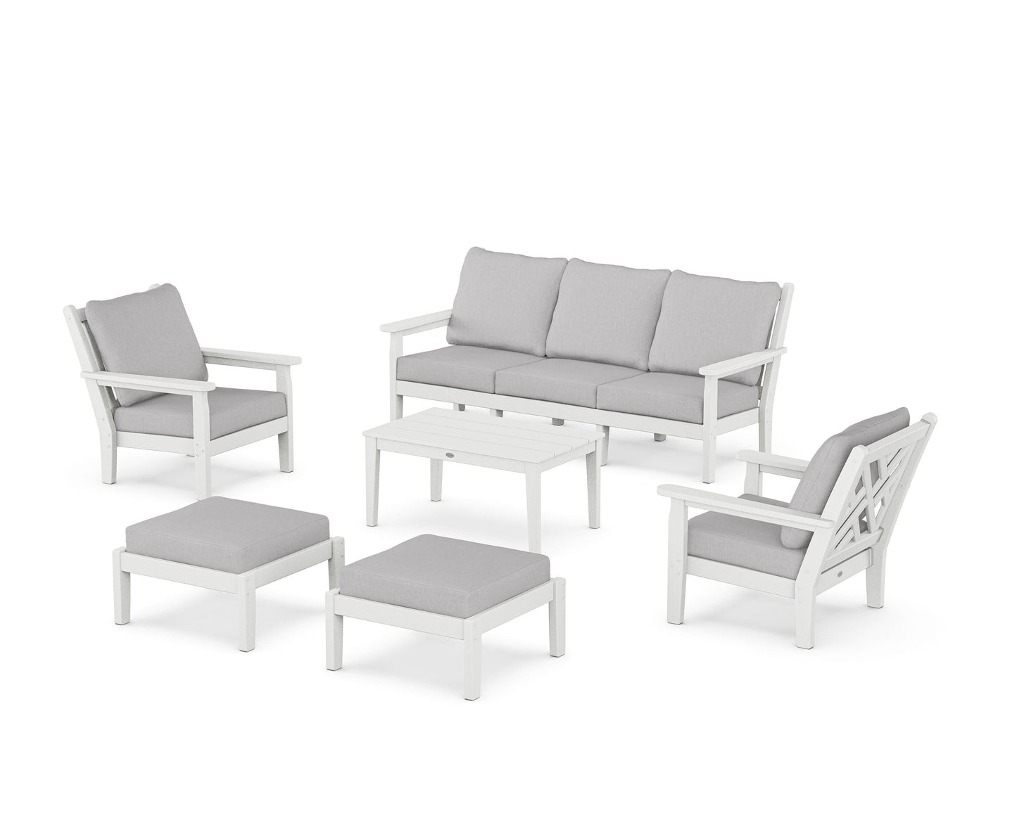 Chippendale 6-Piece Lounge Sofa Set