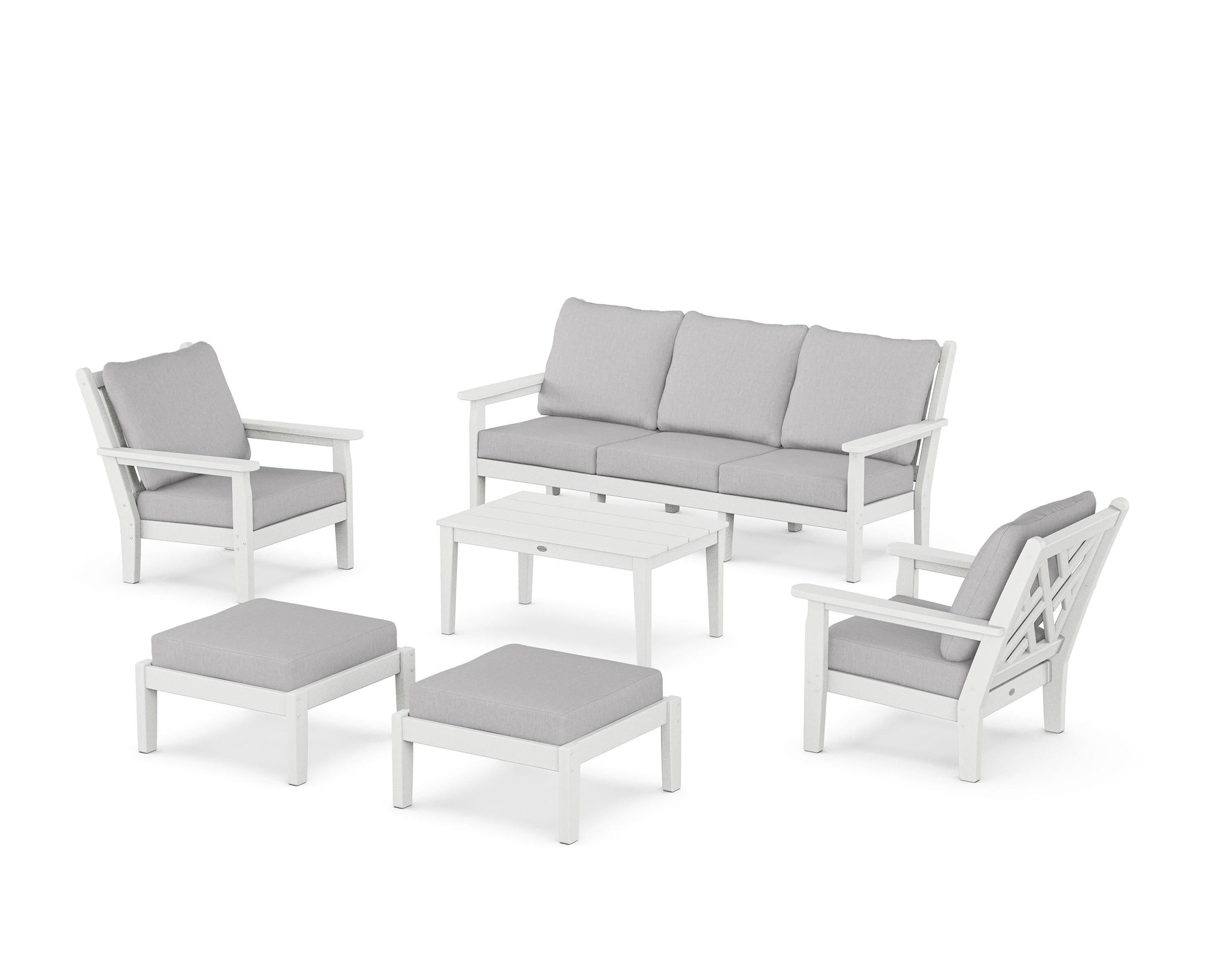 Chippendale 6-Piece Lounge Sofa Set