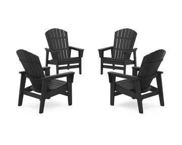 4-Piece Nautical Grand Upright Adirondack Chair Conversation Set