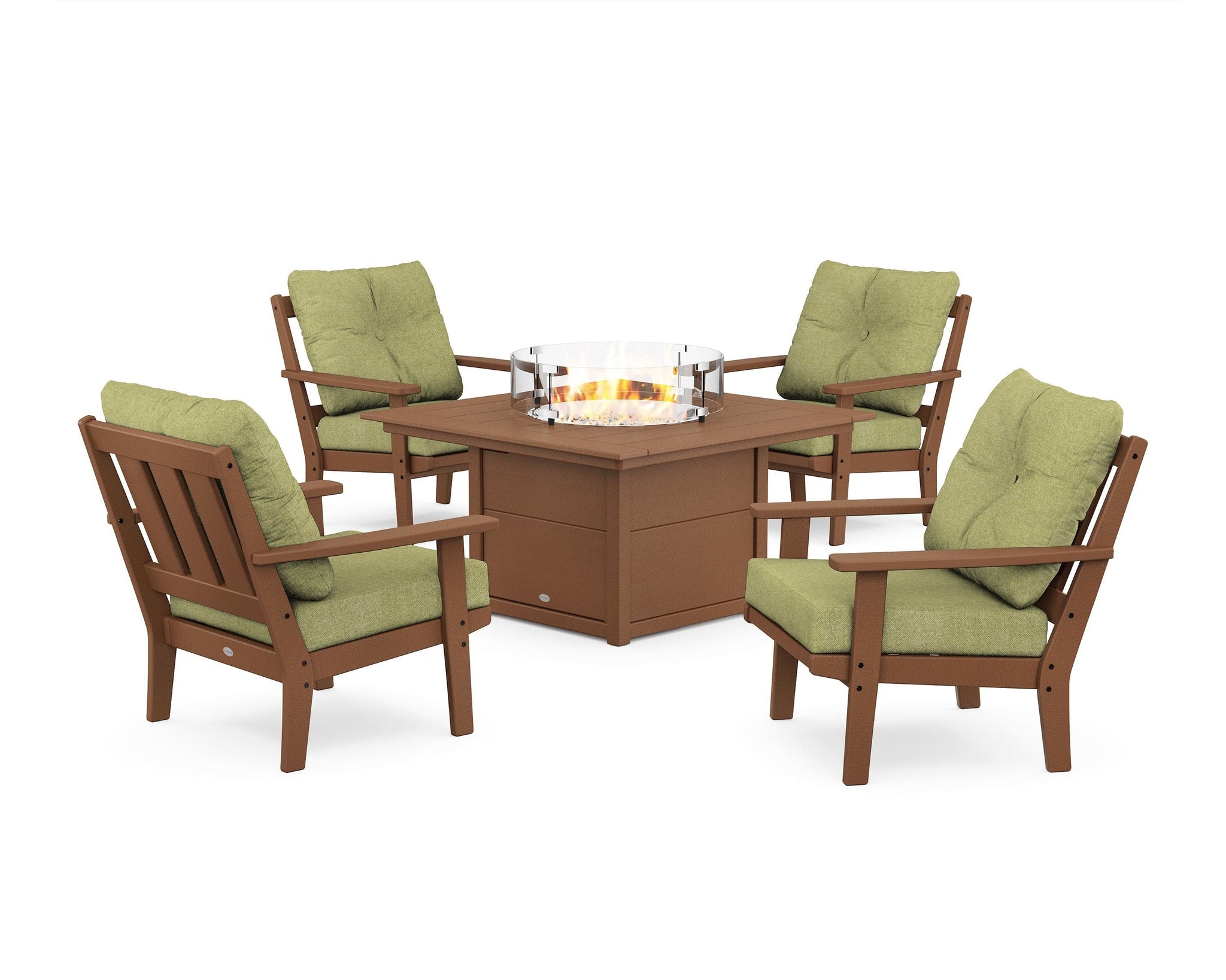 Oxford 5-Piece Deep Seating Set with Fire Pit Table