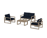 EDGE Sectional 4-Piece Deep Seating Set with Loveseat