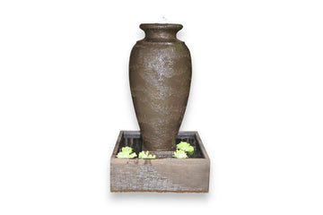 Exaco Amphora Outdoor Water Fountain 47" Tall with LED New