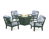 Prairie 5-Piece Deep Seating Set with Fire Pit Table