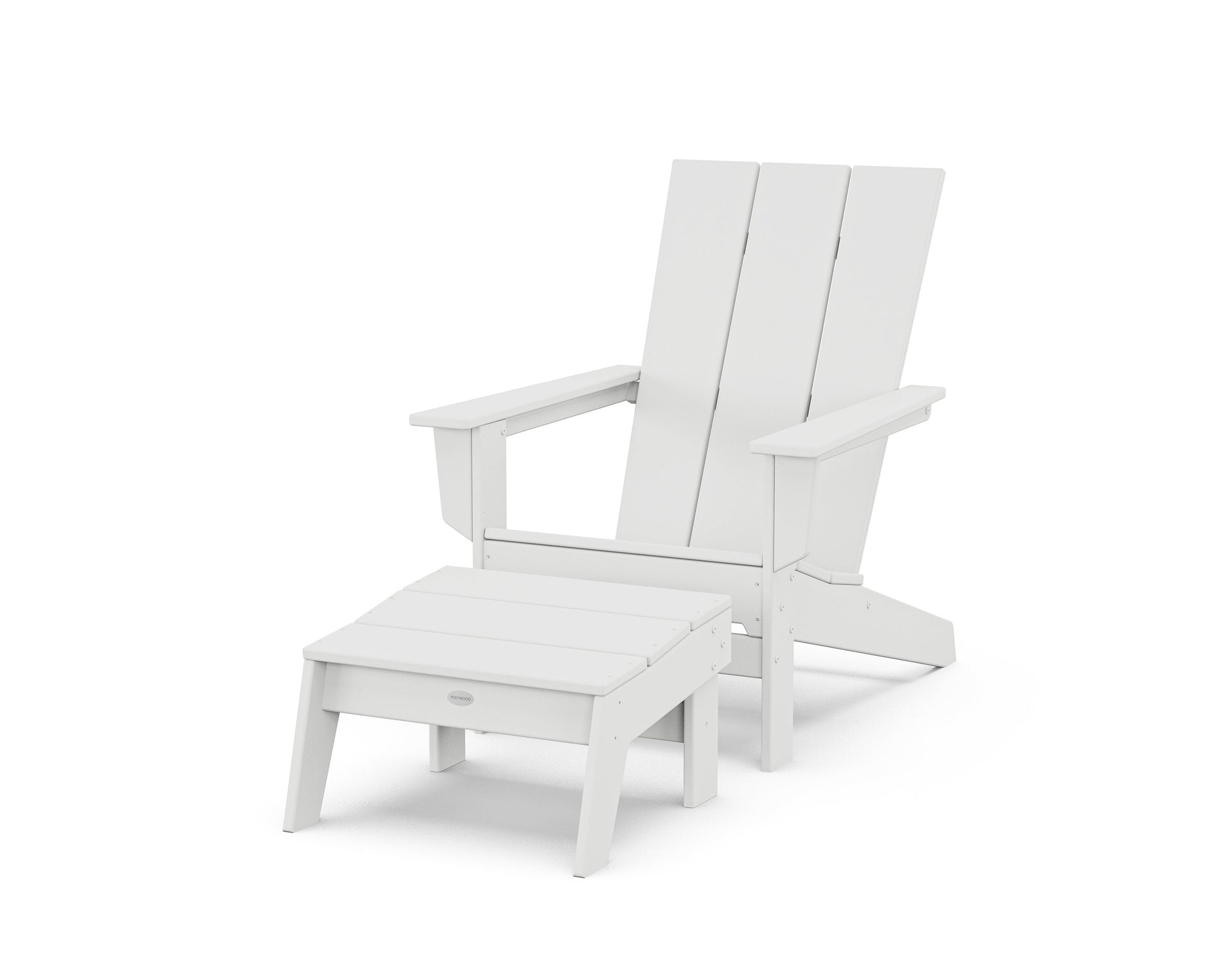 Modern Studio Adirondack Chair with Ottoman