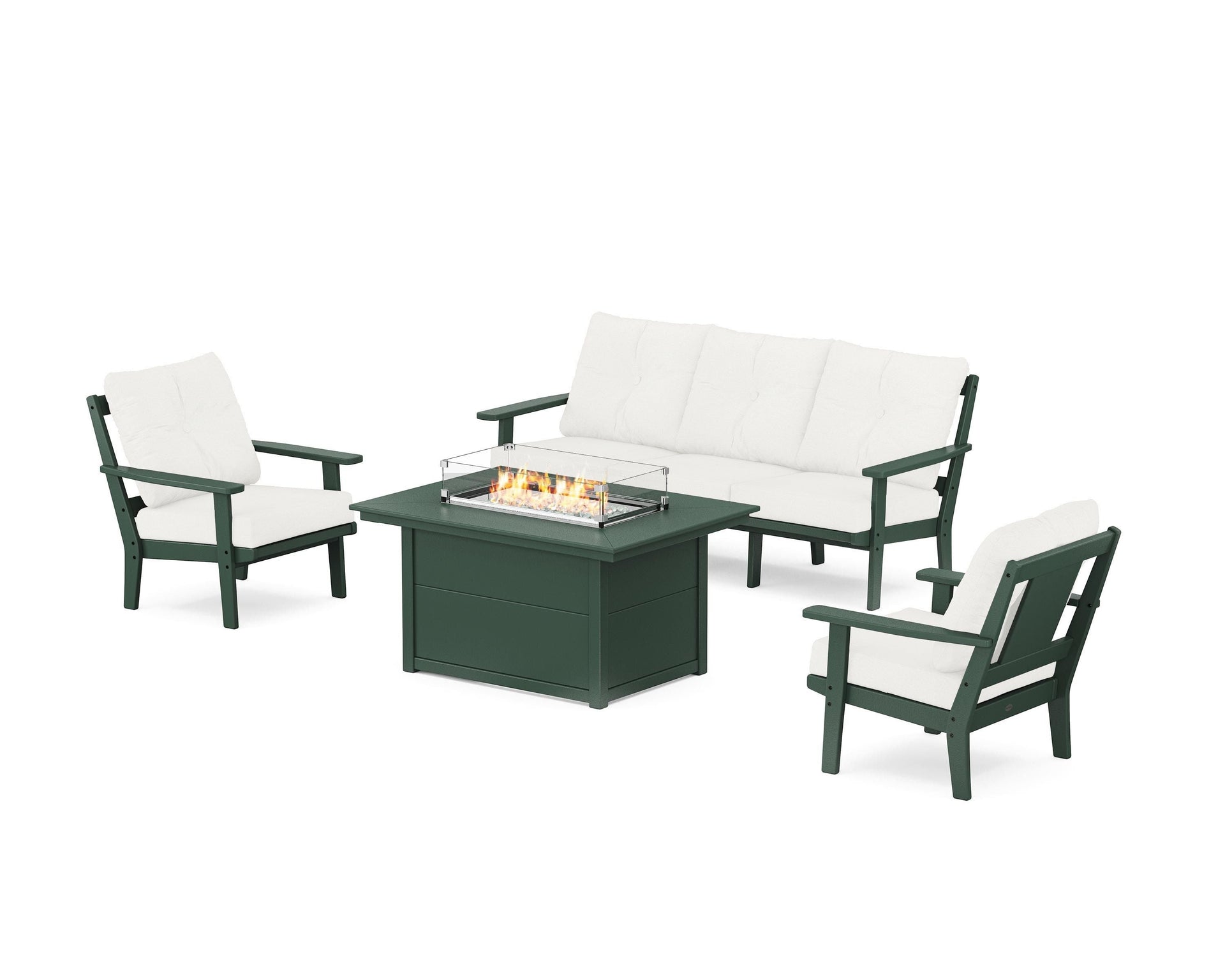 Prairie Deep Seating Fire Pit Table Set