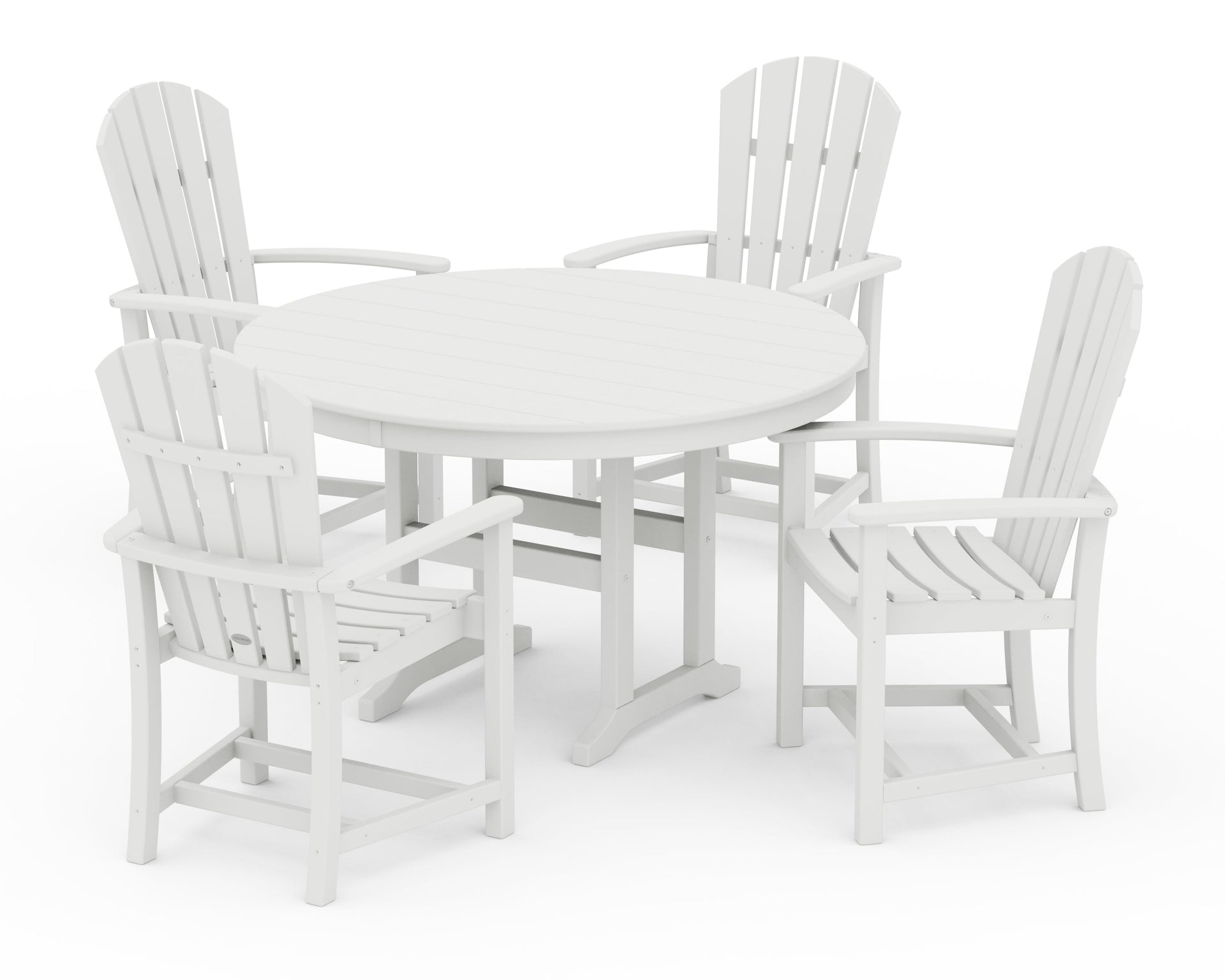 Palm Coast 5-Piece Round Farmhouse Dining Set