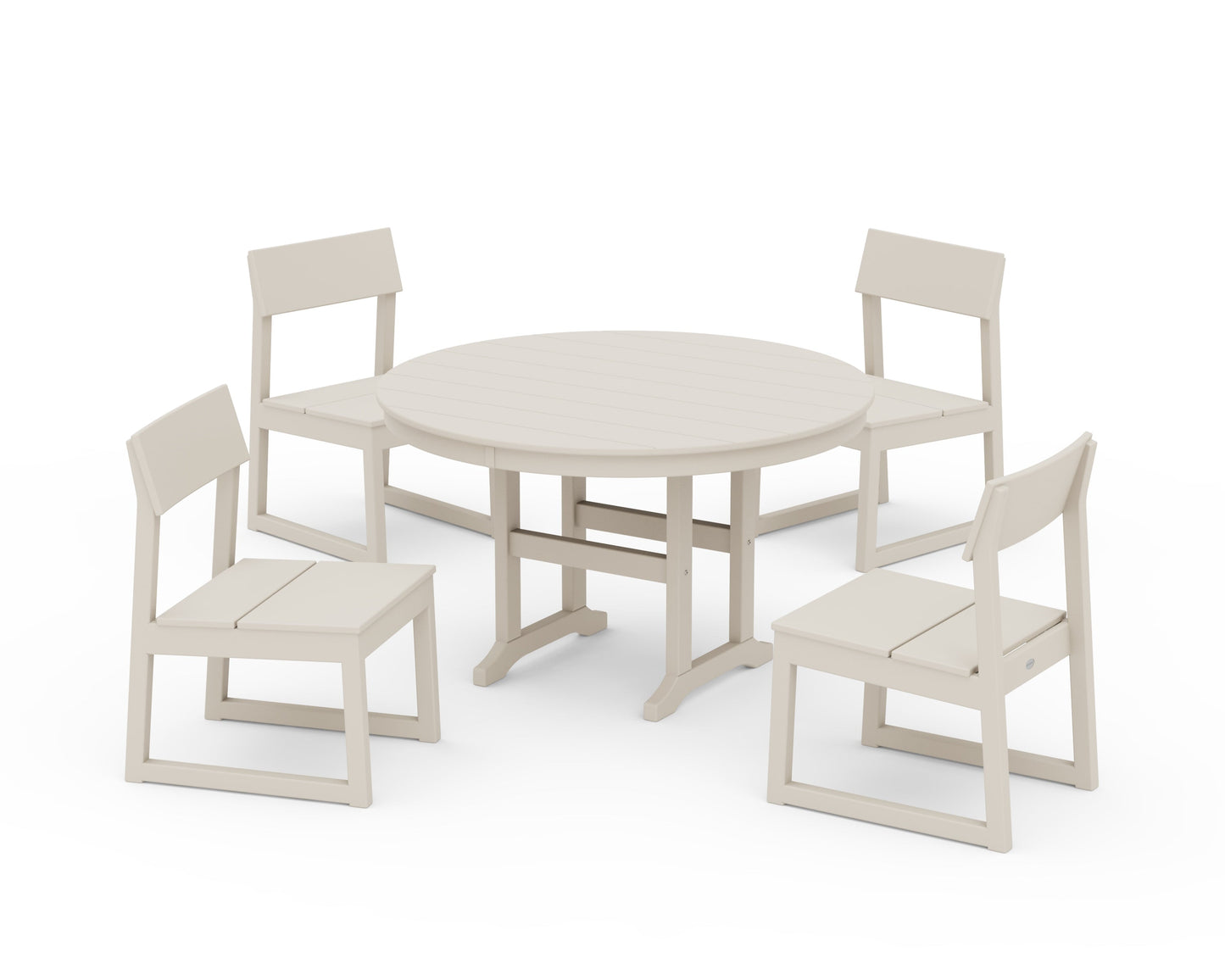 EDGE Side Chair 5-Piece Round Farmhouse Dining Set