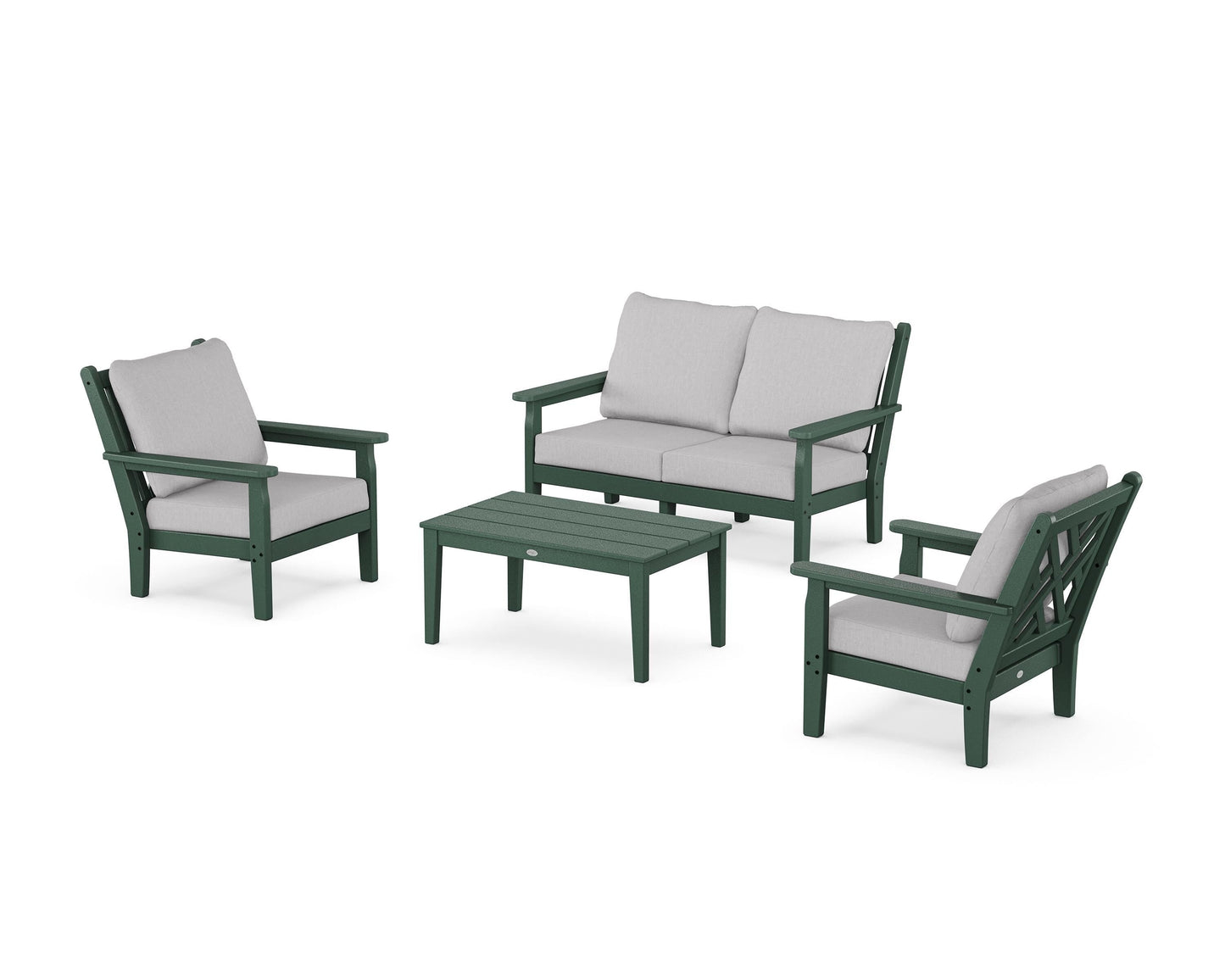 Chippendale 4-Piece Deep Seating Set with Loveseat