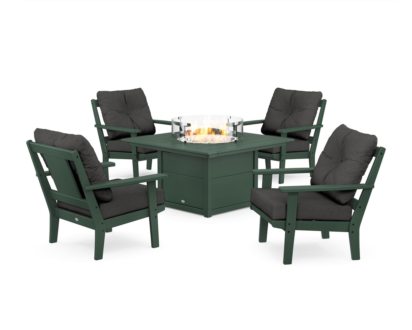 Prairie 5-Piece Deep Seating Set with Fire Pit Table