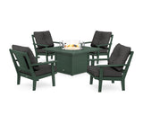 Prairie 5-Piece Deep Seating Set with Fire Pit Table