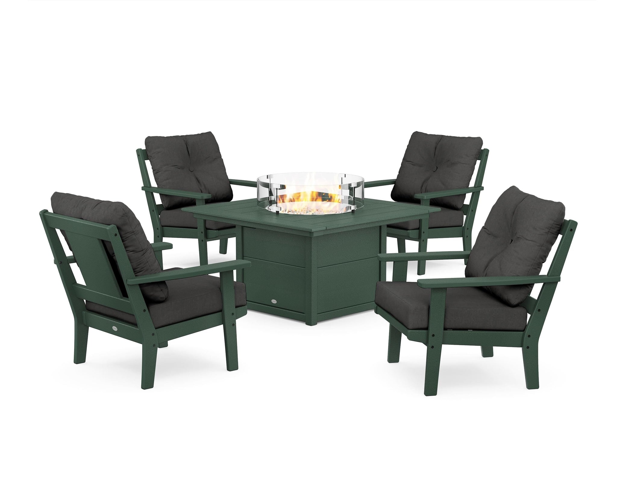 Prairie 5-Piece Deep Seating Set with Fire Pit Table