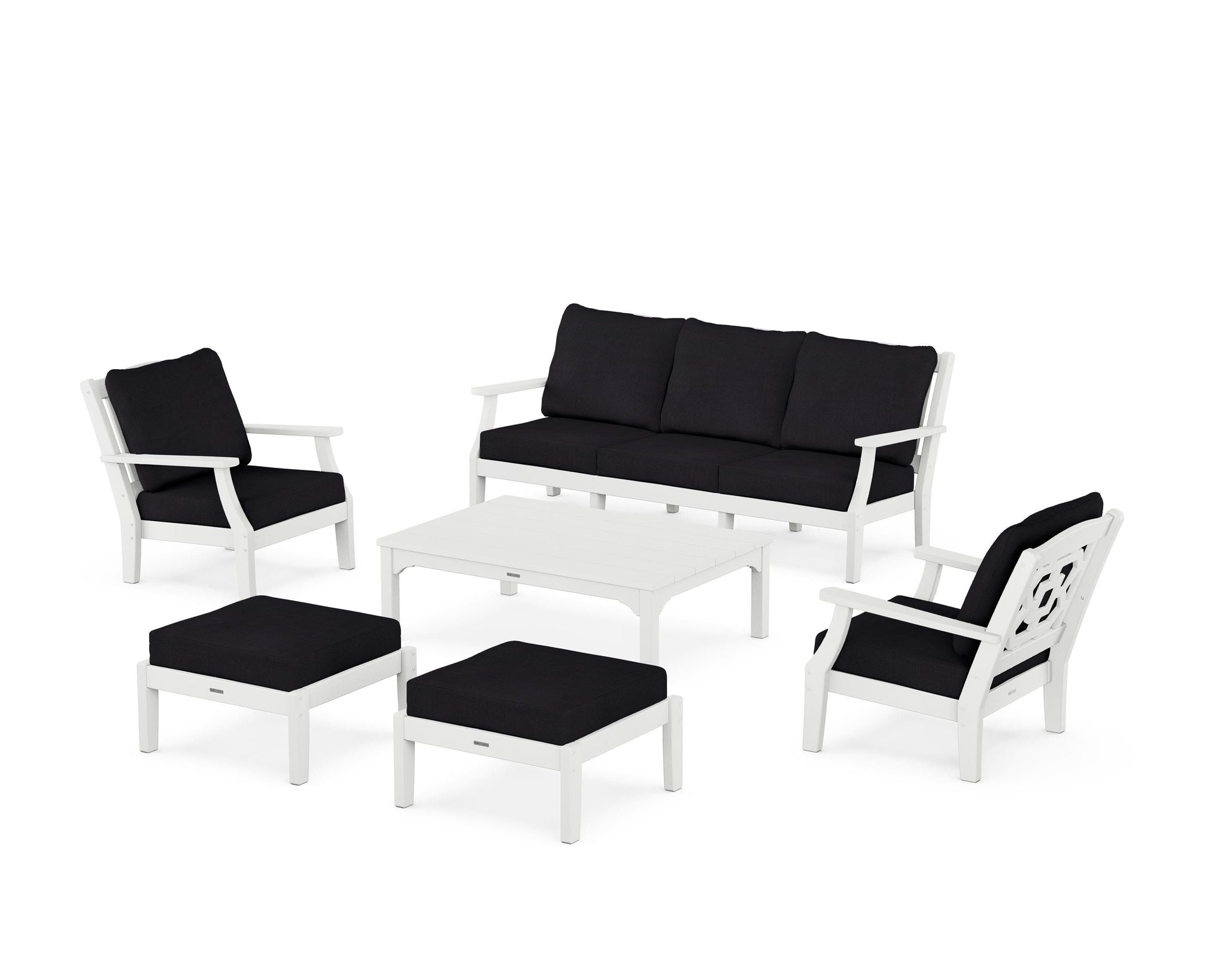 Chinoiserie 6-Piece Lounge Sofa Set