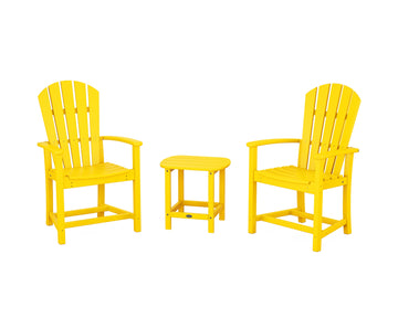Palm Coast 3-Piece Upright Adirondack Chair Set