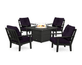 Oxford 5-Piece Deep Seating Set with Fire Pit Table