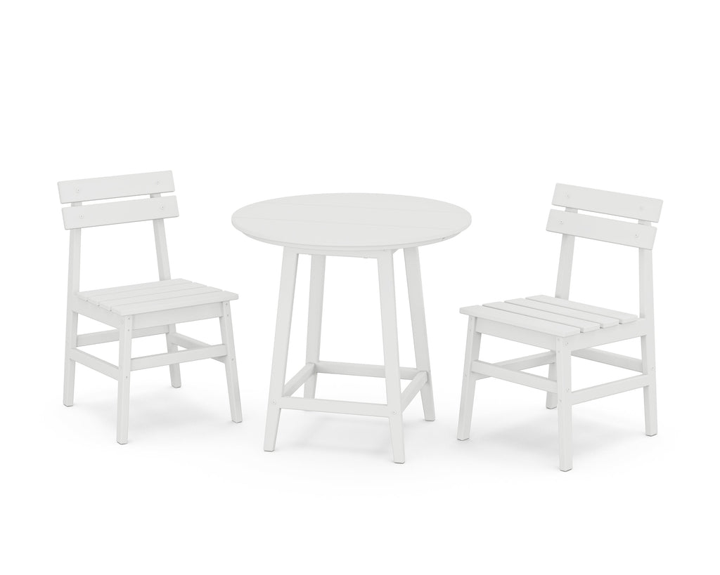 Modern Studio Plaza Chair 3-Piece Round Bistro Dining Set