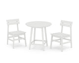 Modern Studio Plaza Chair 3-Piece Round Bistro Dining Set