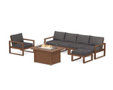 EDGE Sectional Lounge and Fire Pit Set