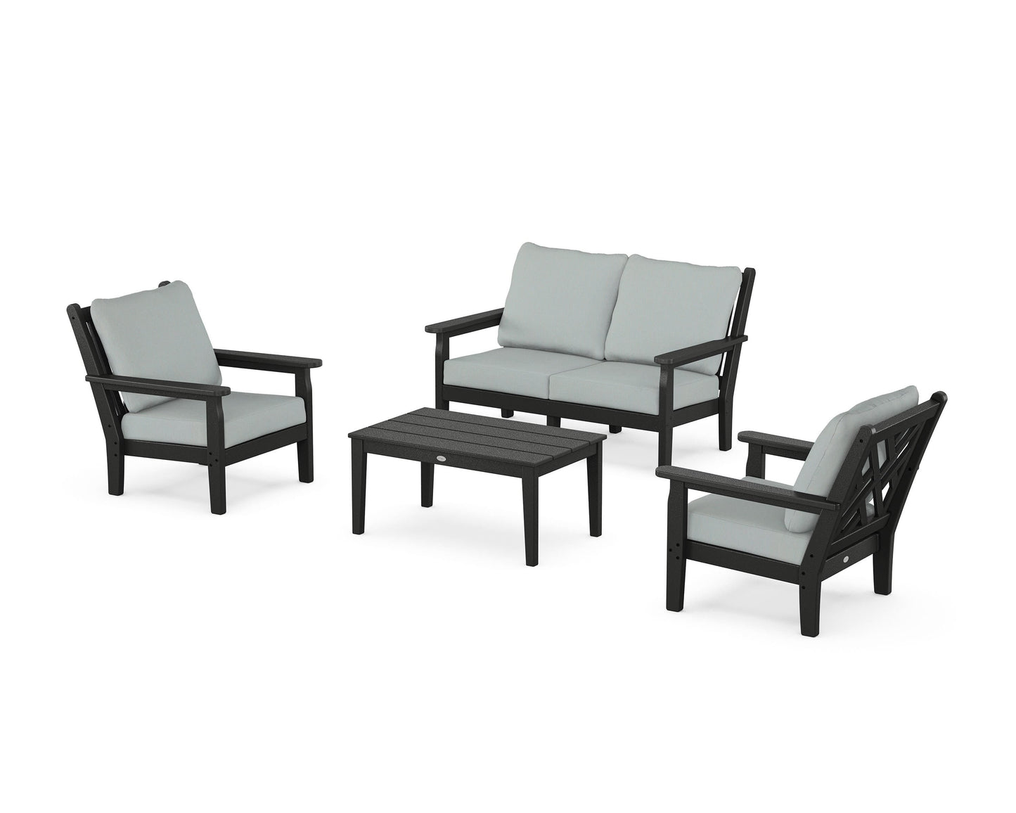Chippendale 4-Piece Deep Seating Set with Loveseat