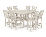 Wovendale 9-Piece Square Bar Set with Trestle Legs