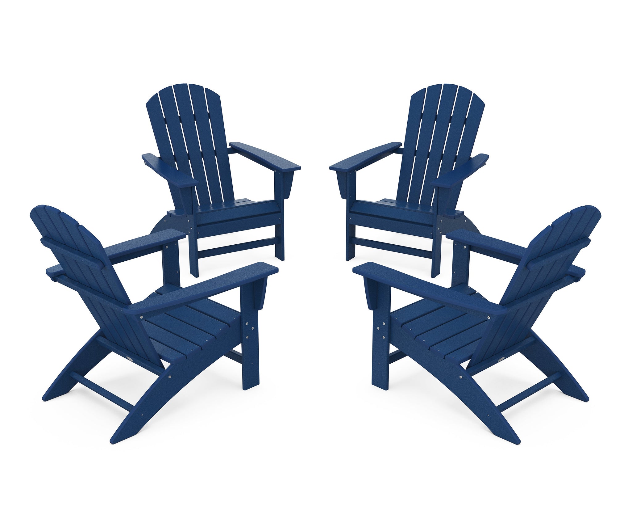 Nautical 4-Piece Adirondack Conversation Set
