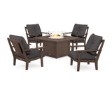 Prairie 5-Piece Deep Seating Set with Fire Pit Table
