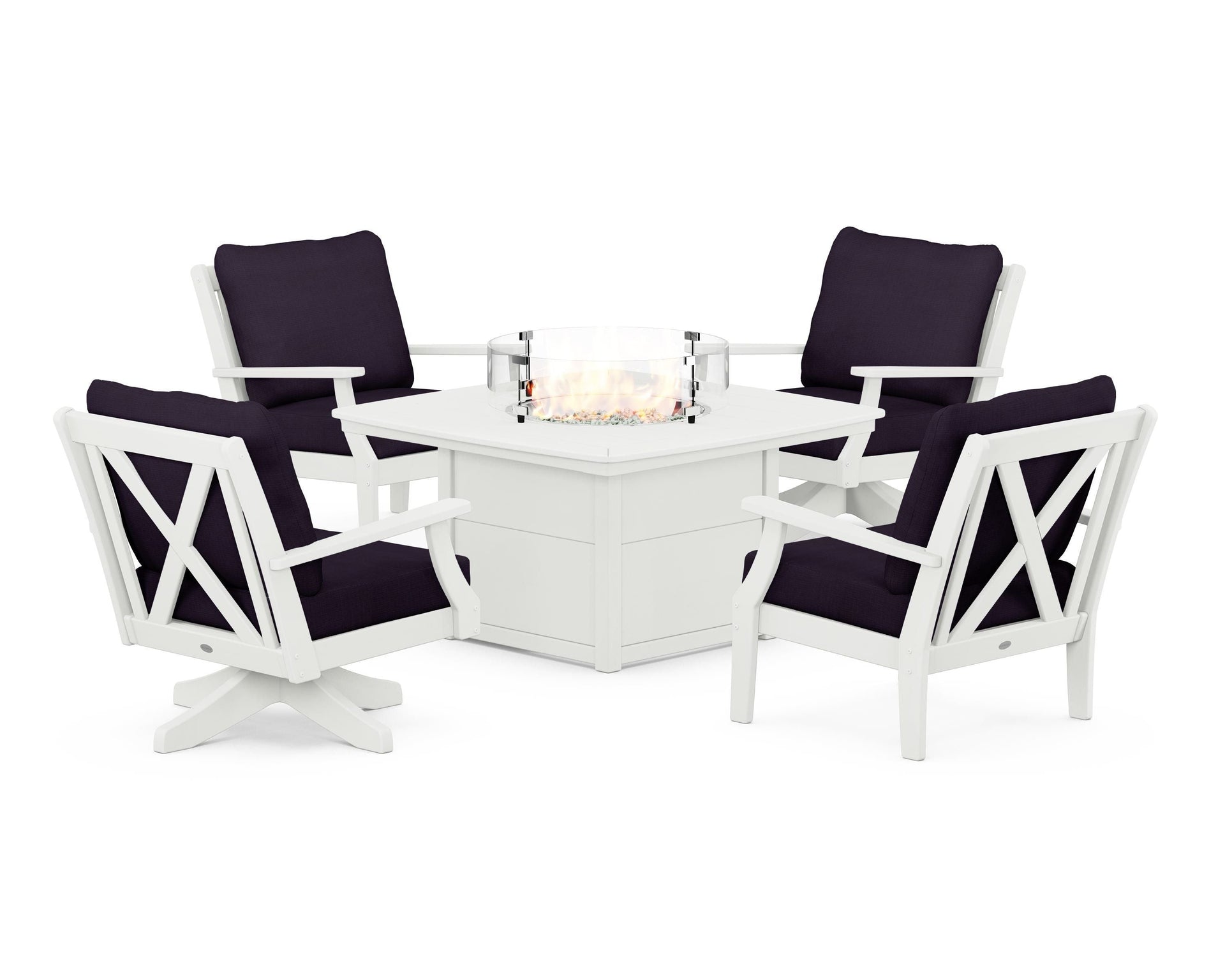Braxton 5-Piece Deep Seating Set with Fire Table