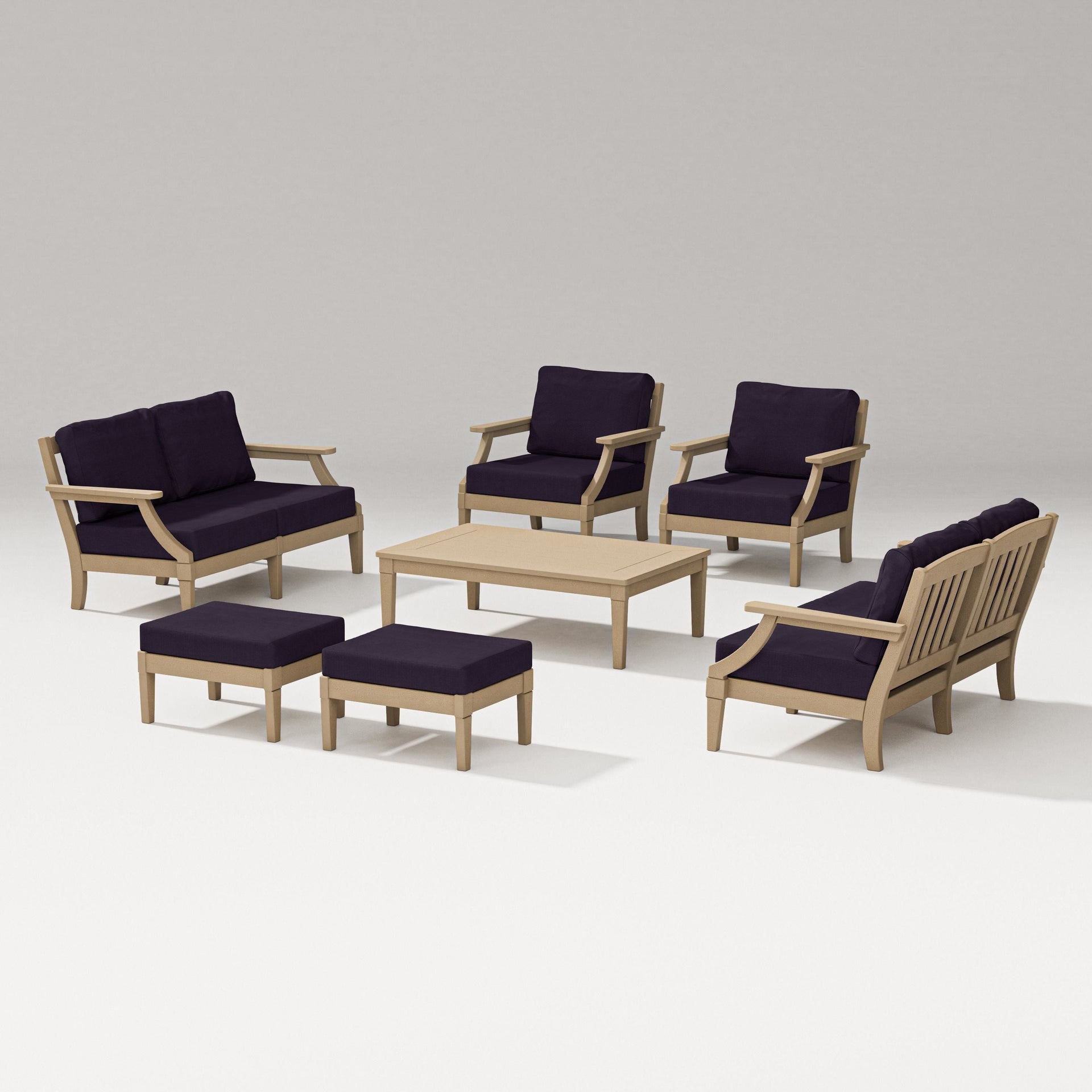 Estate 7-Piece Lounge Loveseat Set