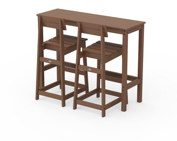 Modern Studio Plaza Bar Chair 3-Piece Balcony Set