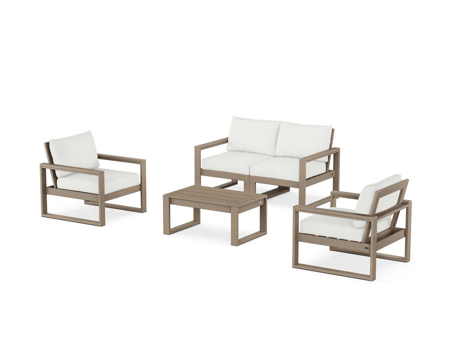 EDGE Sectional 4-Piece Deep Seating Set with Loveseat