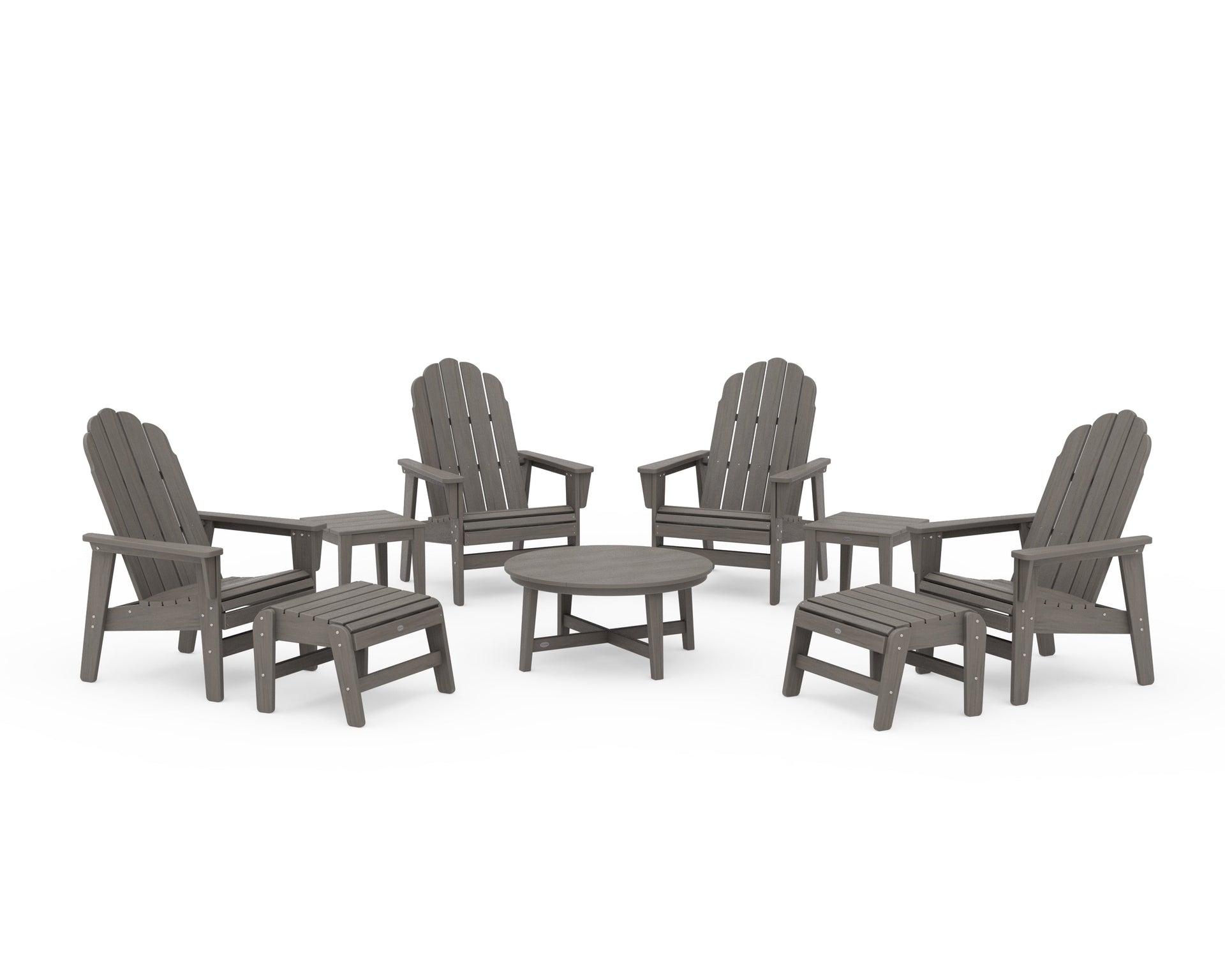Vineyard Grand Upright Adirondack 9-Piece Conversation Set