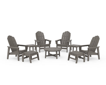 Vineyard Grand Upright Adirondack 9-Piece Conversation Set