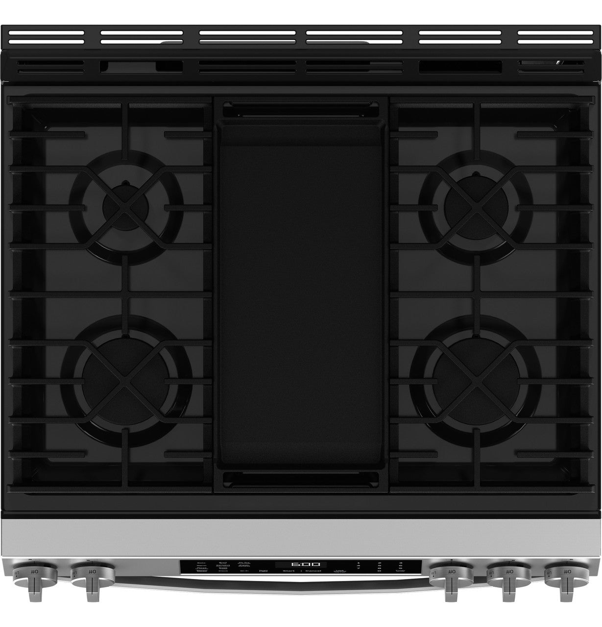 GE® 30" Slide-In Front-Control Convection Gas Range with No Preheat Air Fry and EasyWash™ Oven Tray