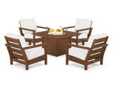 Harbour 5-Piece Conversation Set with Fire Pit Table