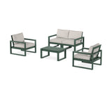 EDGE Sectional 4-Piece Deep Seating Set with Loveseat