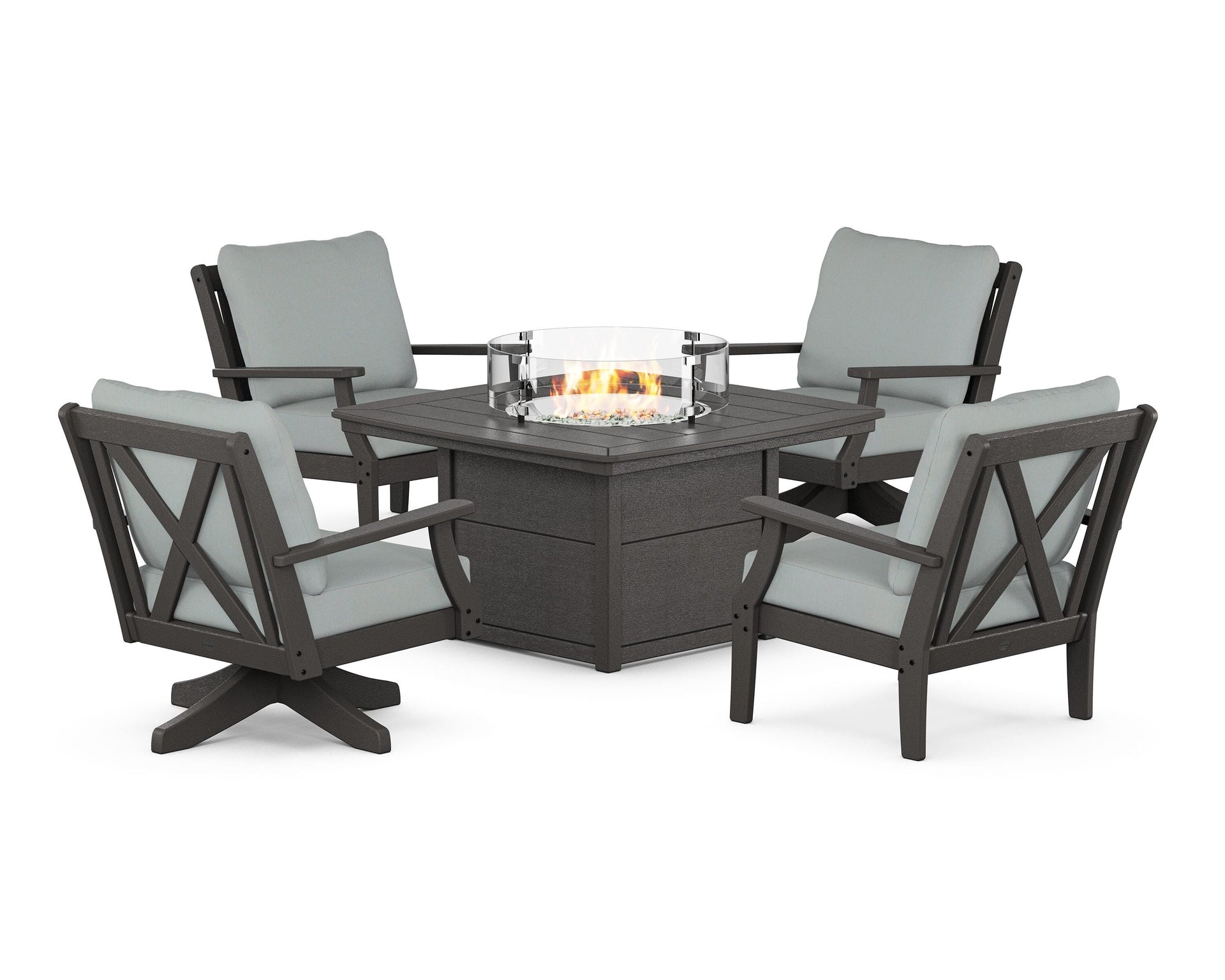 Braxton 5-Piece Deep Seating Set with Fire Table