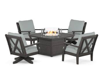 Braxton 5-Piece Deep Seating Set with Fire Table