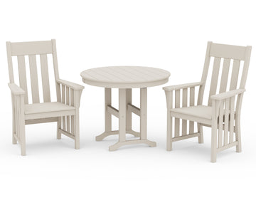 Acadia 3-Piece Farmhouse Dining Set