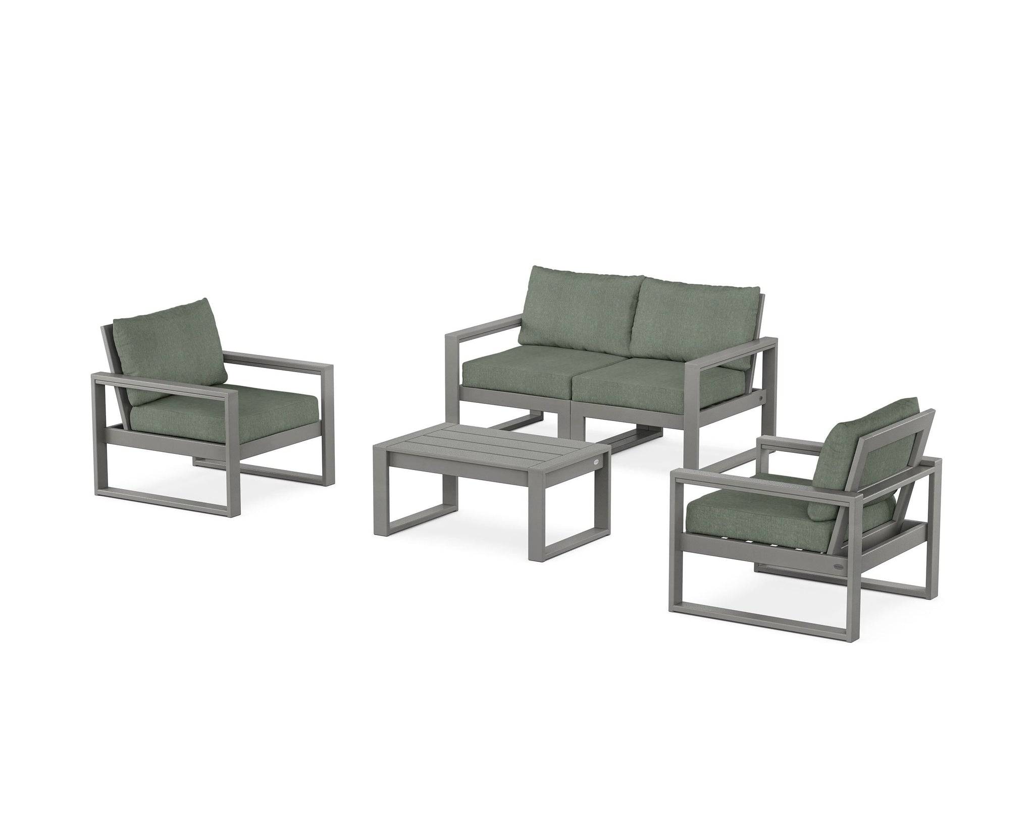 EDGE Sectional 4-Piece Deep Seating Set with Loveseat