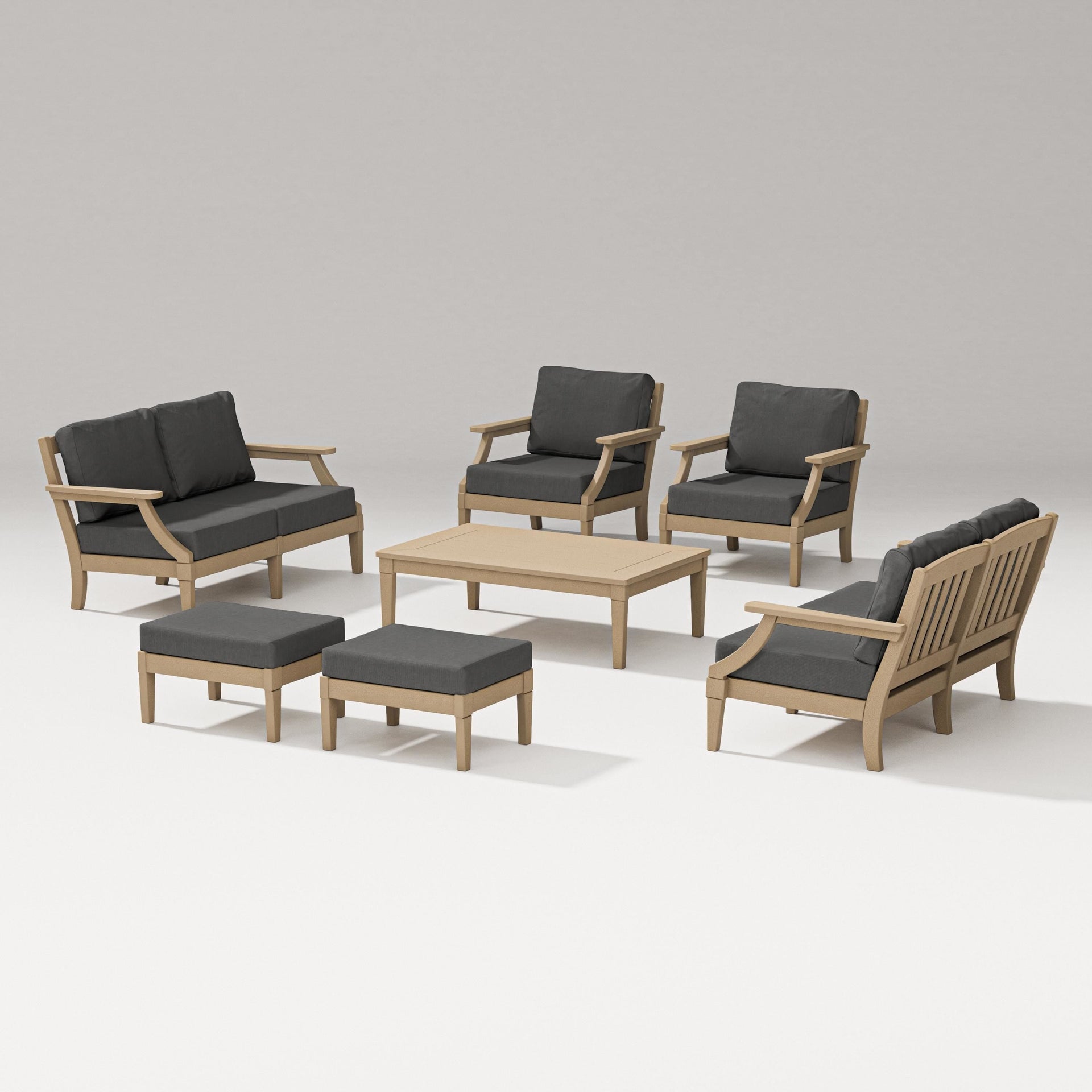 Estate 7-Piece Lounge Loveseat Set