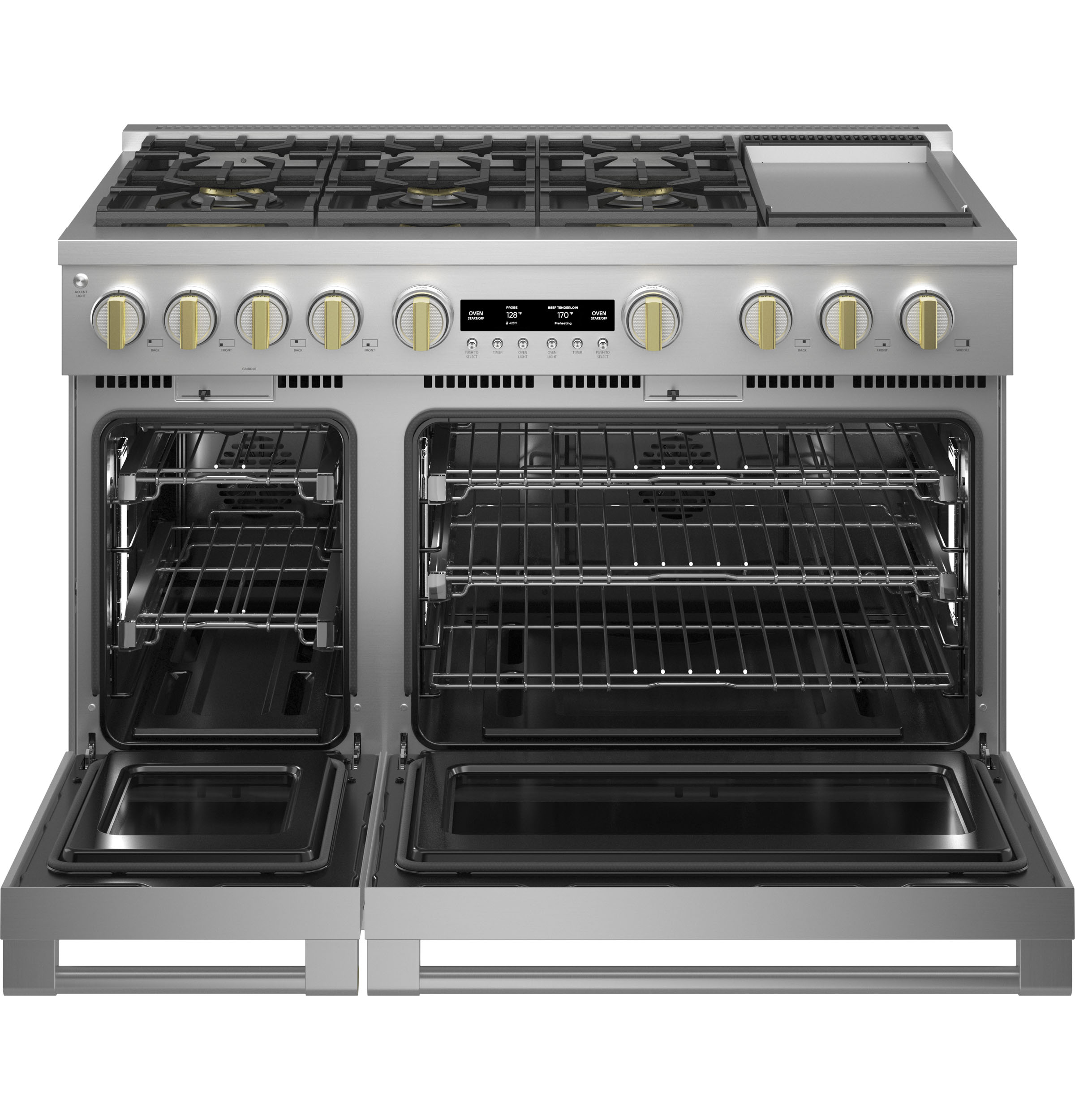 Monogram 48" All Gas Professional Range with 6 Burners and Griddle
