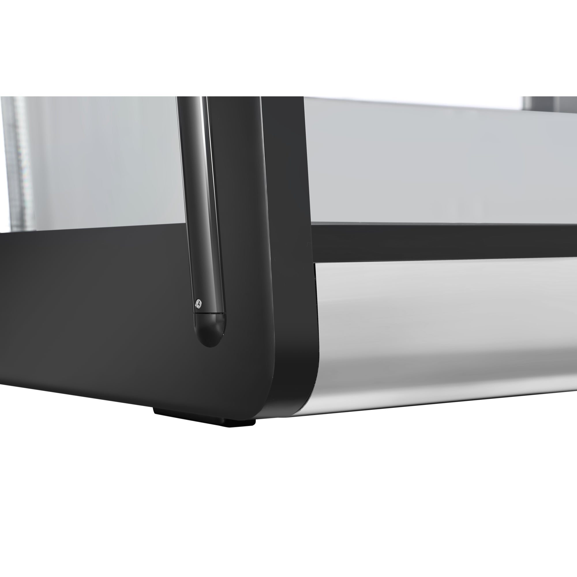 31 in. 4-Tier Commercial Countertop Display Refrigerator in Stainless-Steel